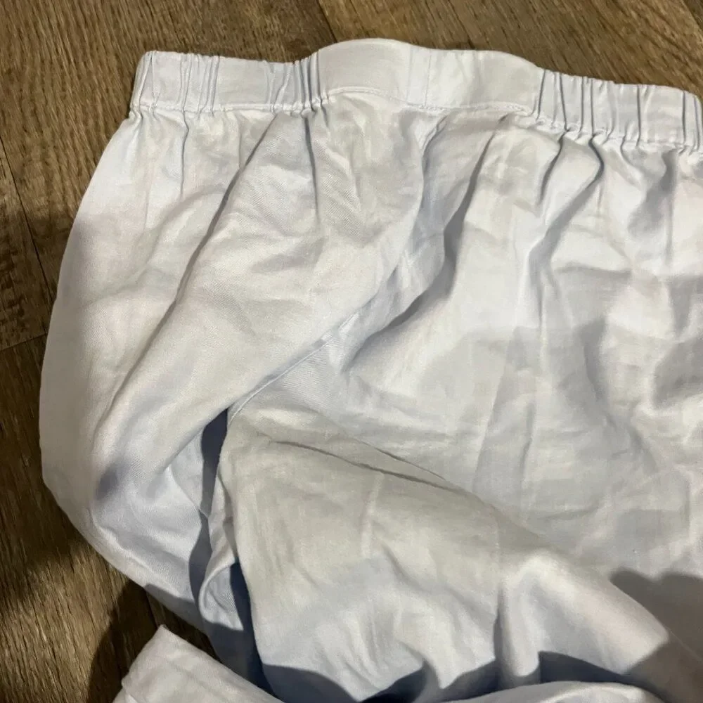 Babaton small blue‎ linen blend pants